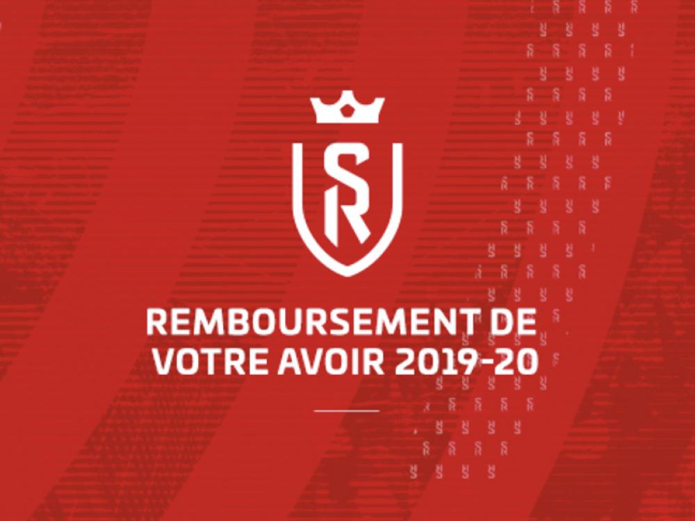 Remboursement avoir 2019-20
