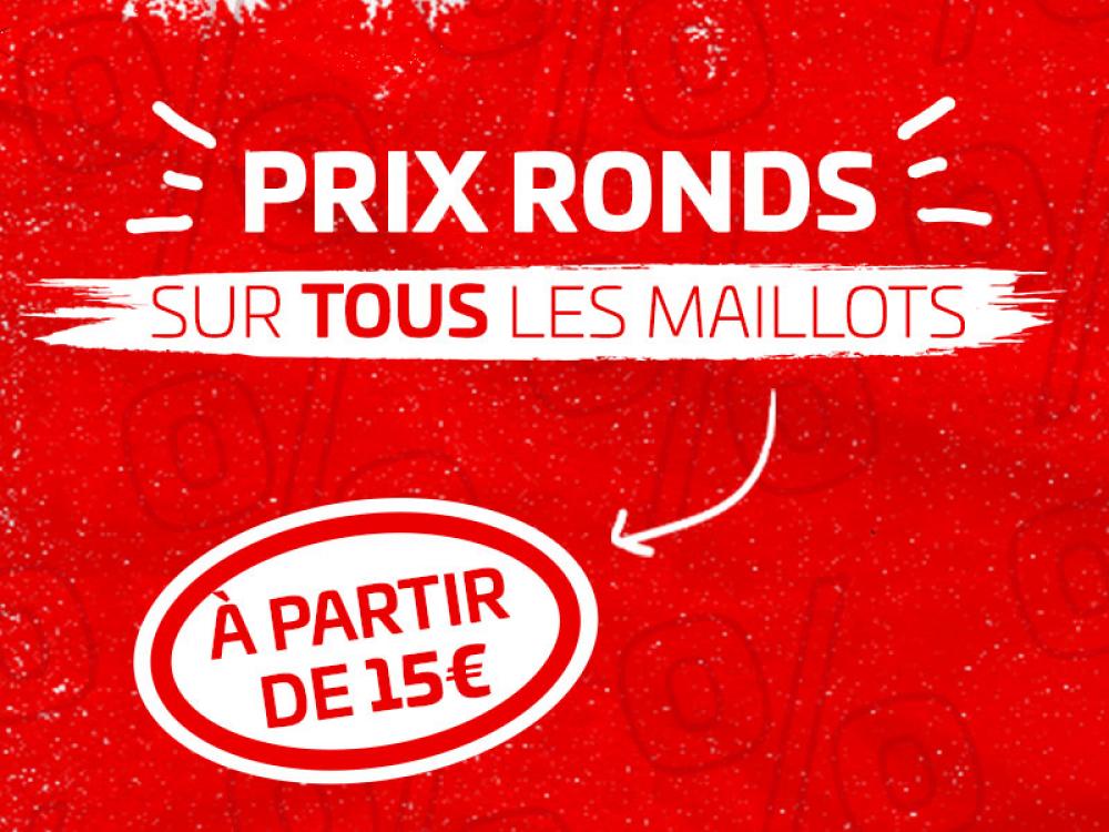Prix ronds sur les maillots