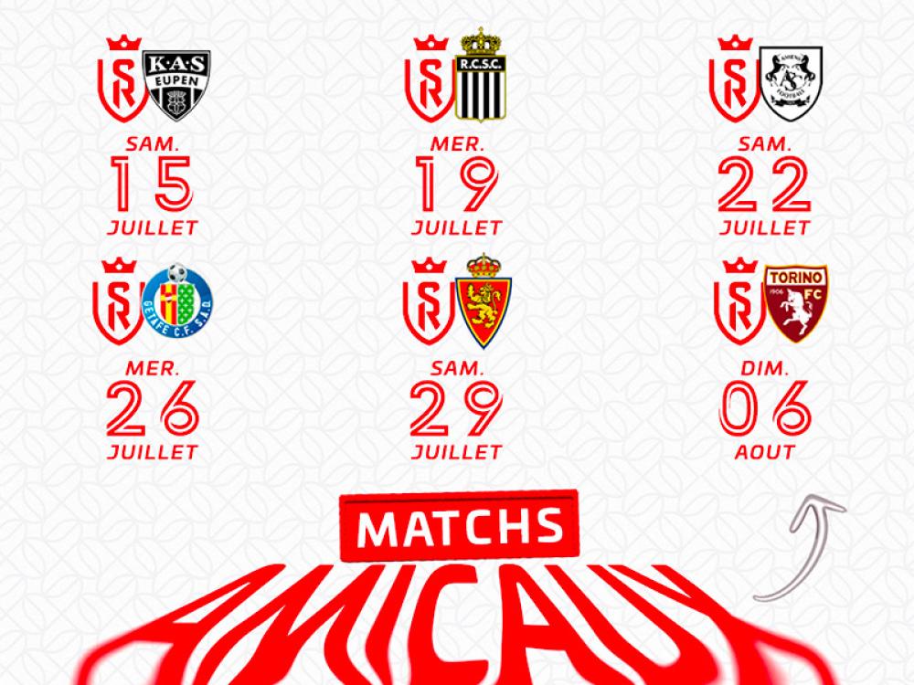 Le programme des matchs amicaux du SDR 2023-24